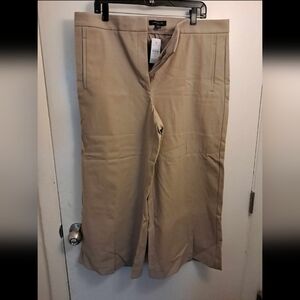 Women's tan Ann Taylor high-rise pants size 16.